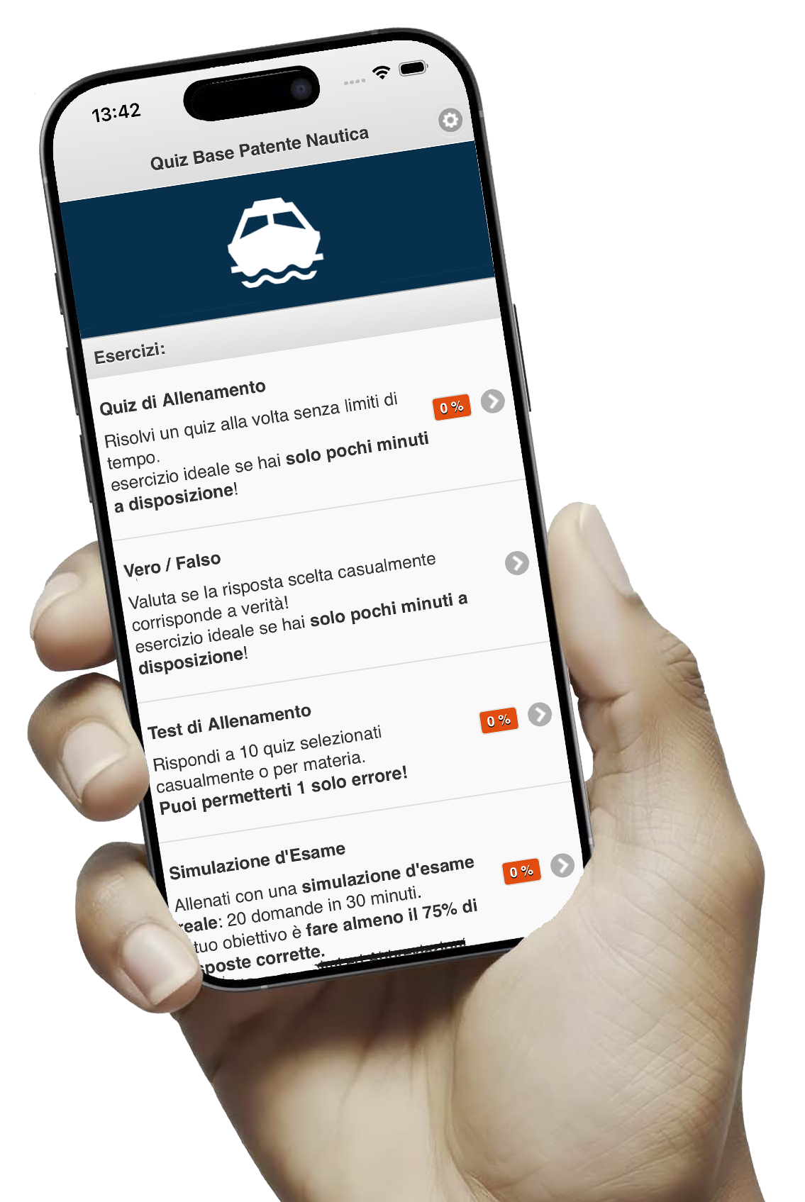 Home 1 app mobile patente nautica
