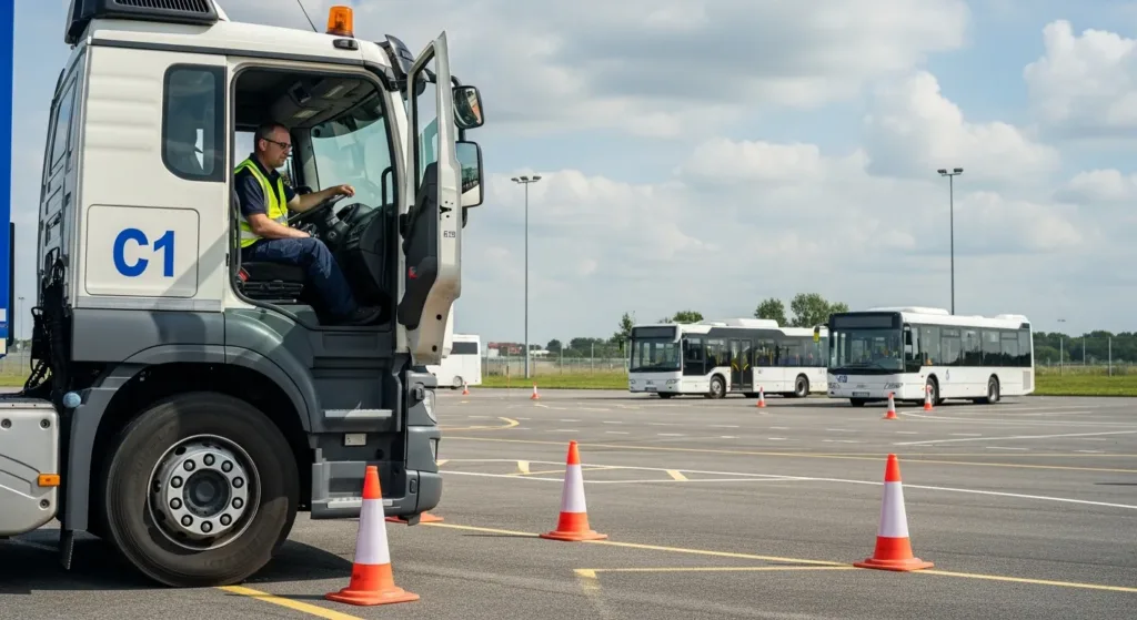 Manovre e controlli per C1/D1: guida completa per l'esame e la sicurezza